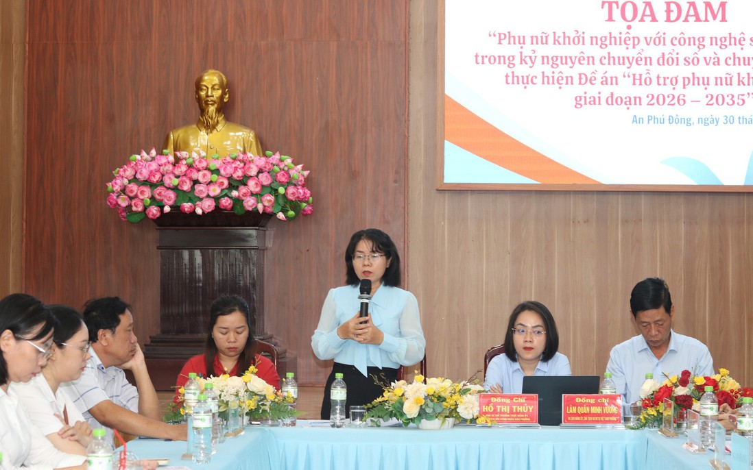 Phụ nữ An Phú Đông bàn giải pháp hỗ trợ nhau khởi nghiệp thời đại số