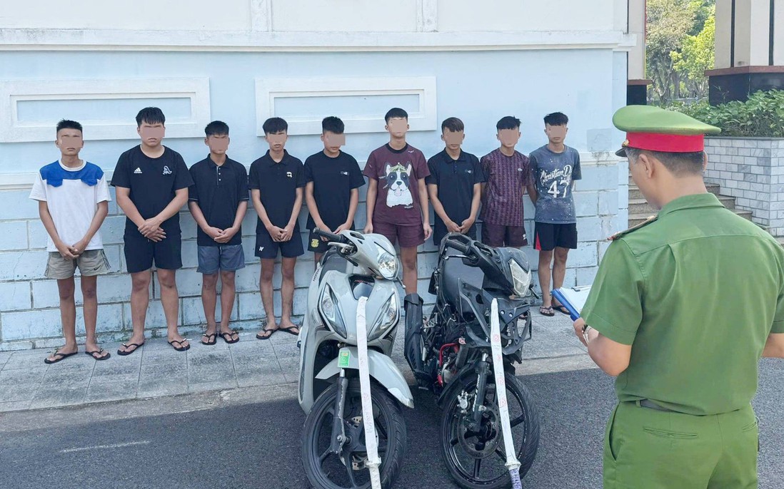 Bắt 8 đối tượng dựng màn kịch giả đánh nhau để cướp xe
