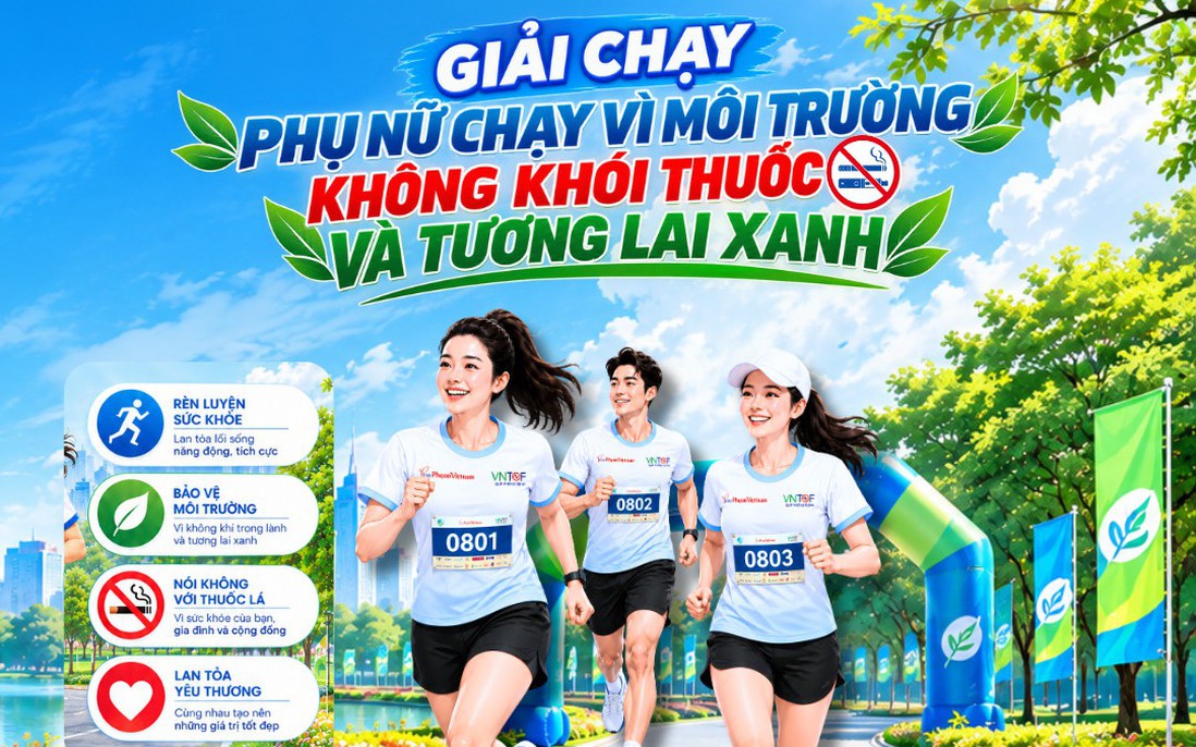 Các tài năng trẻ chạy vì môi trường không khói thuốc