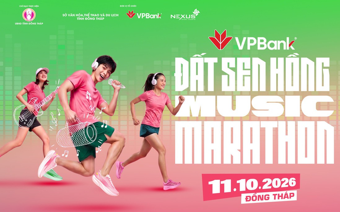 Hơn 15.500 runner tụ hội về Đồng Tháp, sẵn sàng "bung sức" tại VPBank Đất Sen Hồng Music Marathon 2026