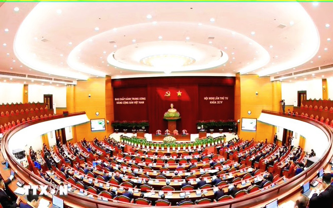 Thông cáo báo chí về ngày làm việc thứ hai Hội nghị lần thứ tư Ban Chấp hành Trung ương Đảng khoá XIV