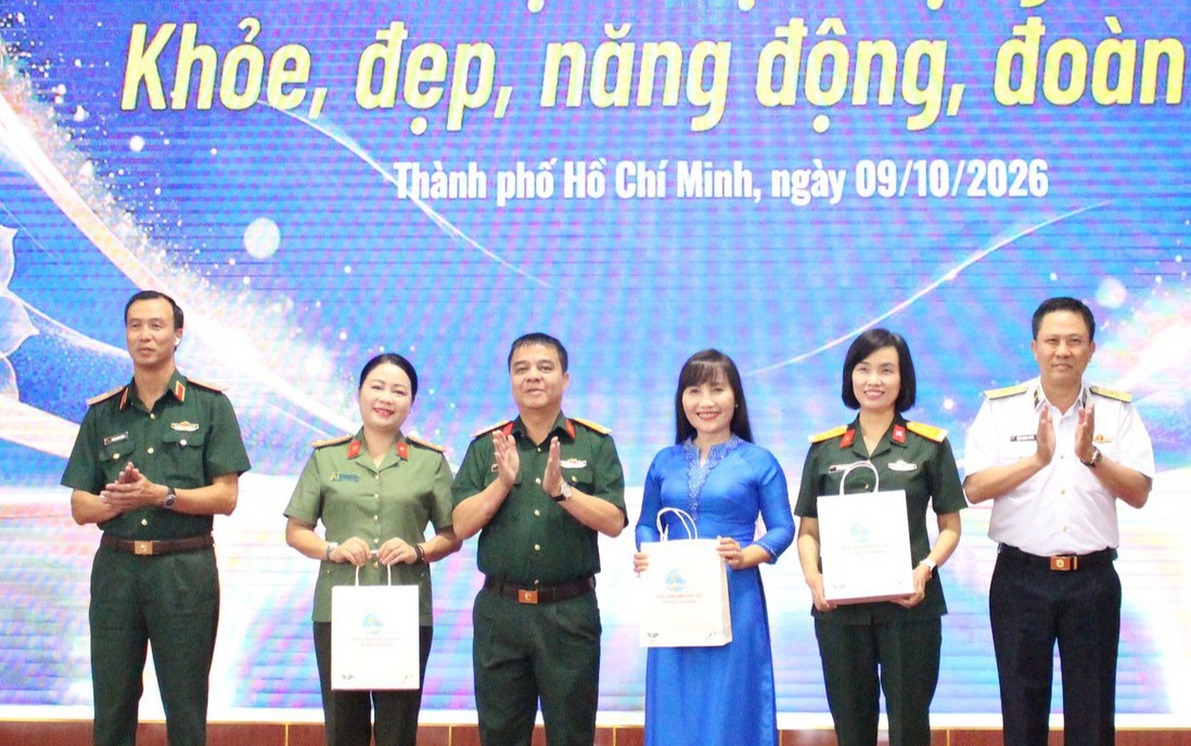 "Phụ nữ lực lượng vũ trang - Khỏe, đẹp, năng động, đoàn kết"