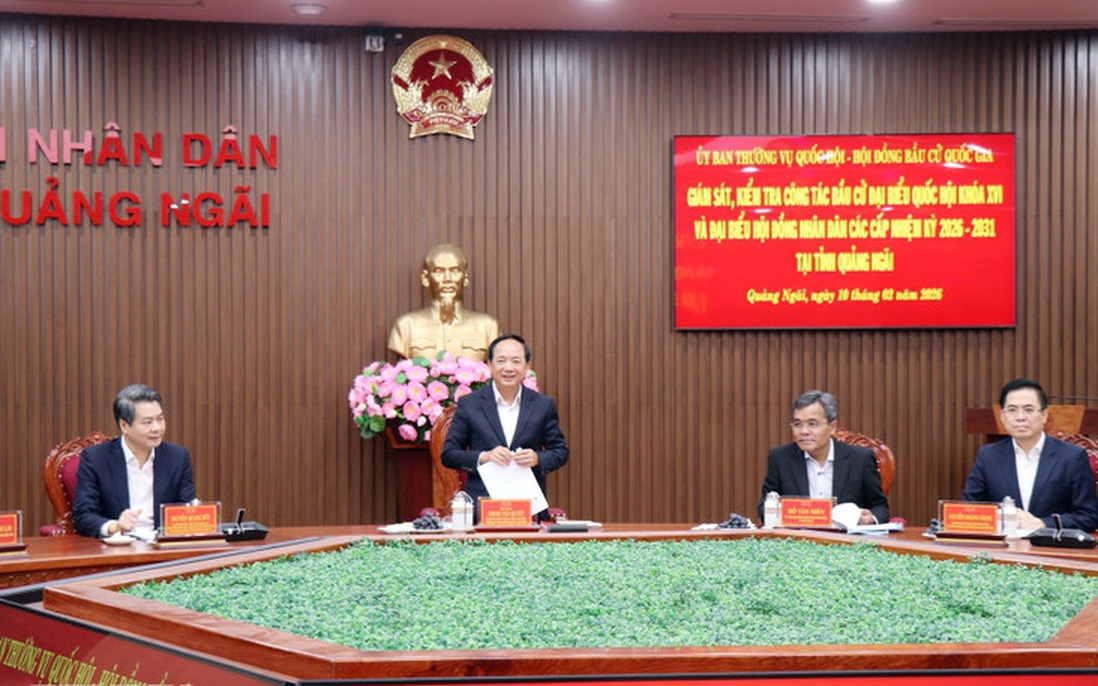 Giám sát, kiểm tra thực tiễn công tác chuẩn bị bầu cử tại tỉnh Quảng Ngãi