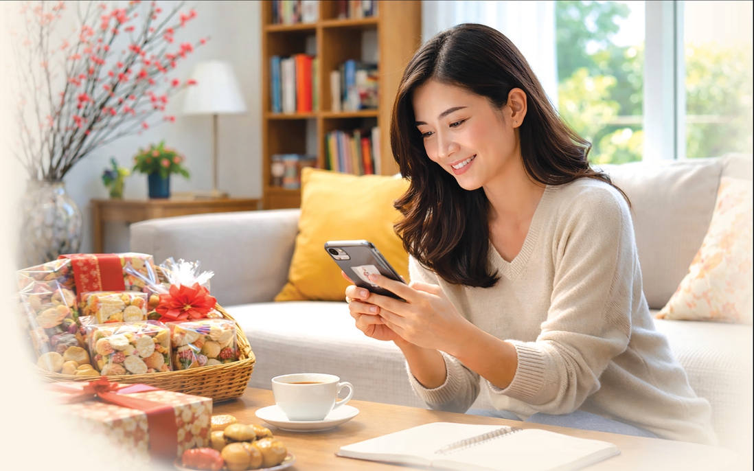 Giữ Tết nhẹ nhàng từ mua sắm online