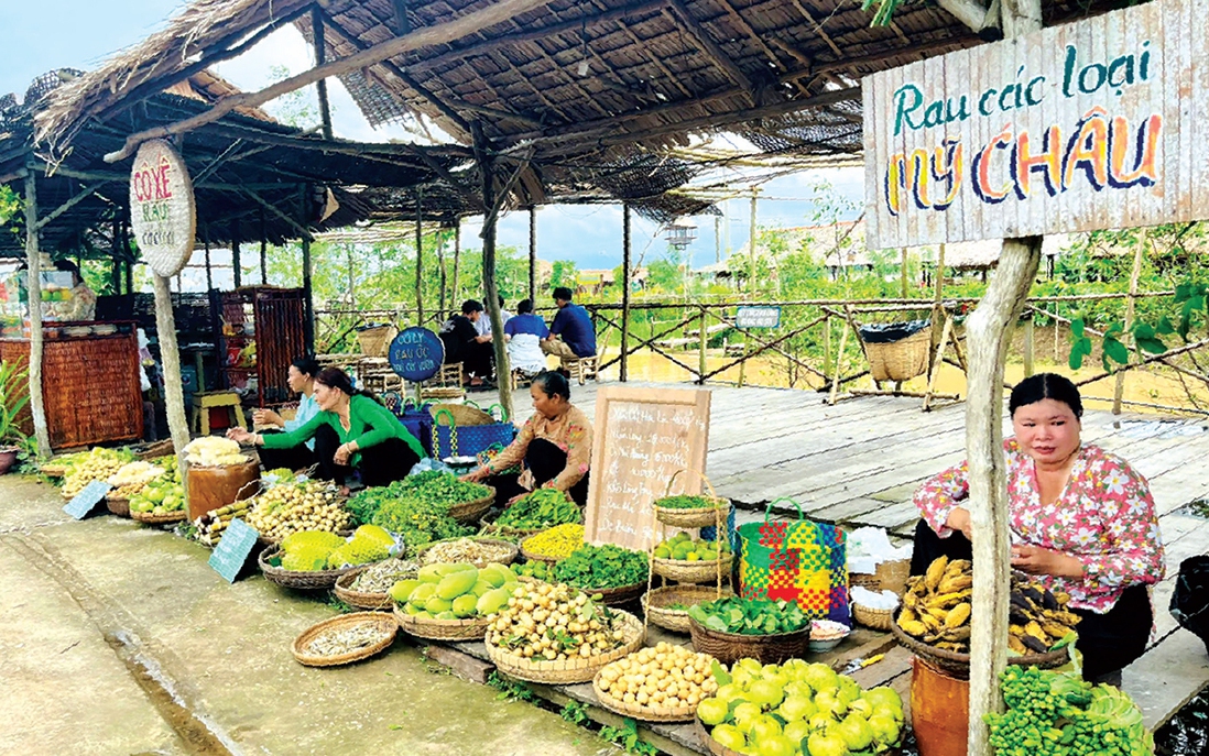 Độc đáo chợ quê cù lao dịp Tết