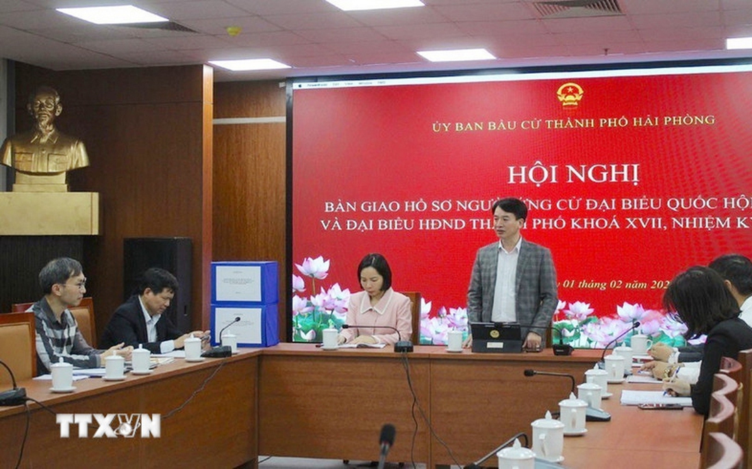 Hải Phòng hoàn tất bàn giao hồ sơ người ứng cử đại biểu Quốc hội và HĐND