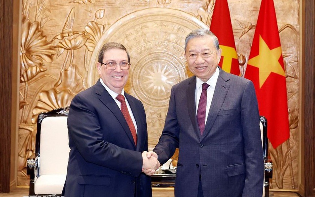 Tổng Bí thư tiếp Đặc phái viên Đảng, Nhà nước Cuba, Bộ trưởng Ngoại giao Cuba