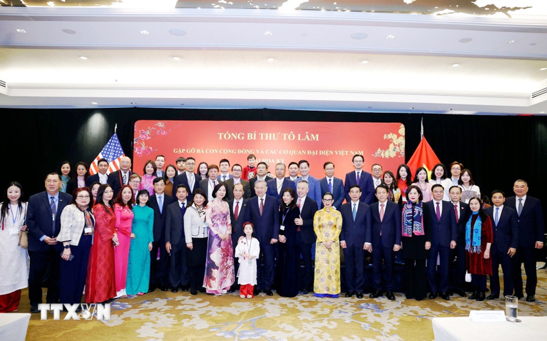 Tổng Bí thư Tô Lâm gặp gỡ bà con cộng đồng người Việt Nam tại Hoa Kỳ