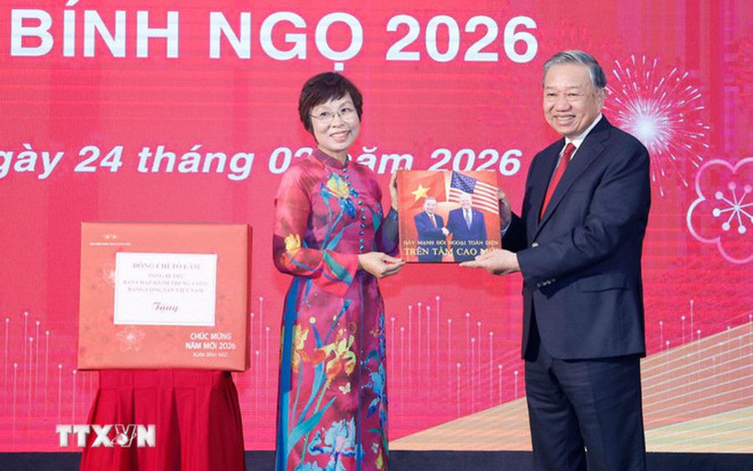 Tổng Bí thư Tô Lâm: TTXVN vươn lên ở tầm cao mới, xứng đáng là mạch máu thông tin tin cậy của đất nước