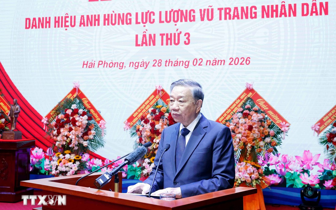 Phát biểu của Tổng Bí thư Tô Lâm tại Lễ đón nhận danh hiệu Anh hùng LLVTND của Quân chủng Hải quân