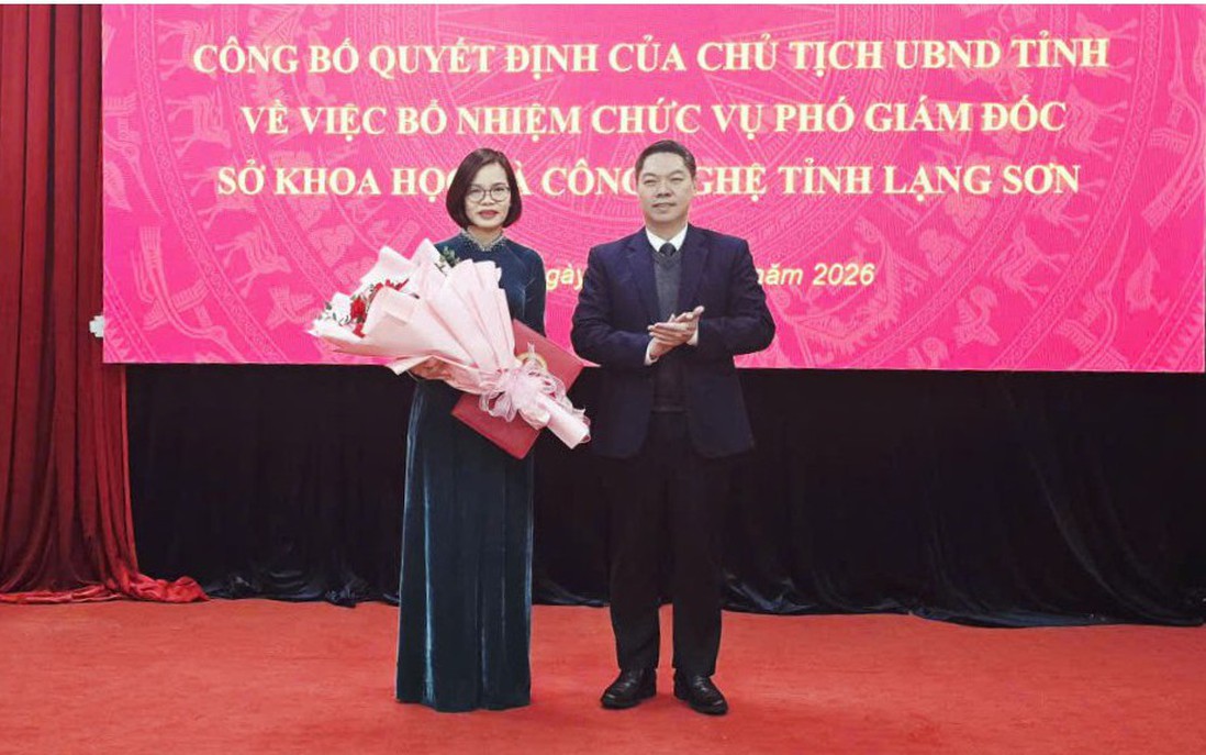 Sở Khoa học và Công nghệ tỉnh Lạng Sơn có tân nữ Phó giám đốc