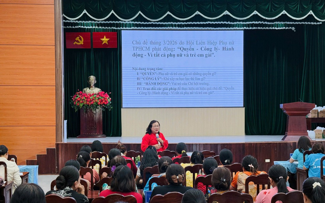 Từ “Tiếng nói Chi hội” đến hành động thiết thực bảo vệ phụ nữ và trẻ em