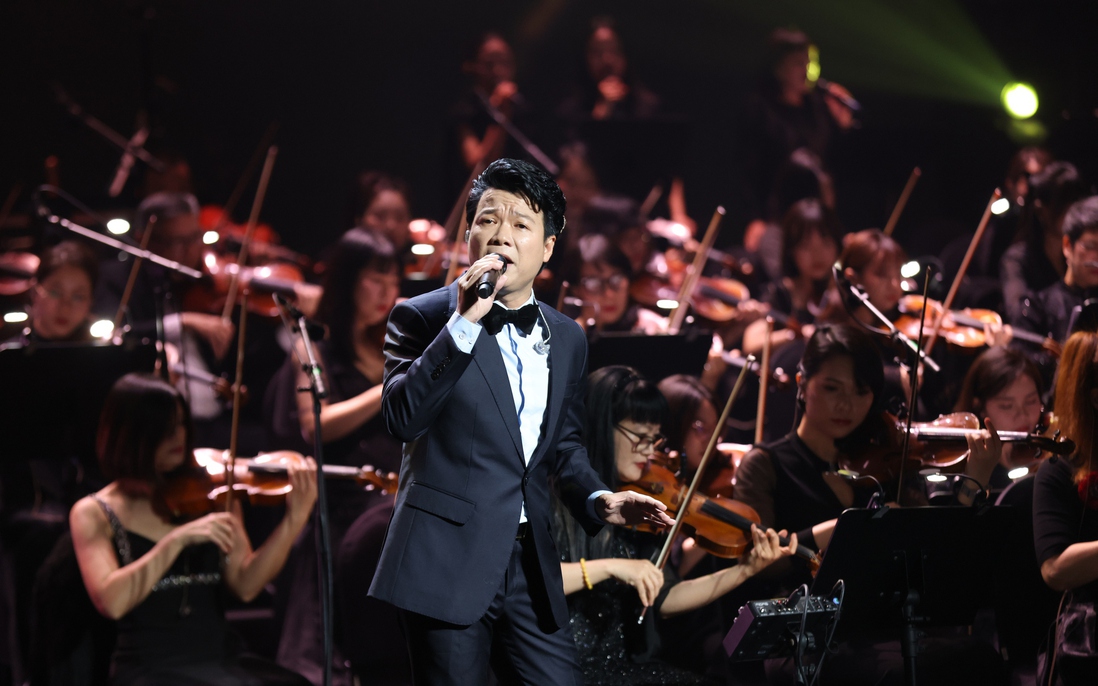 Gần 100 nhạc công "tiếp lửa" cho Vũ Thắng Lợi trong đêm nhạc "Mùa chim én bay"