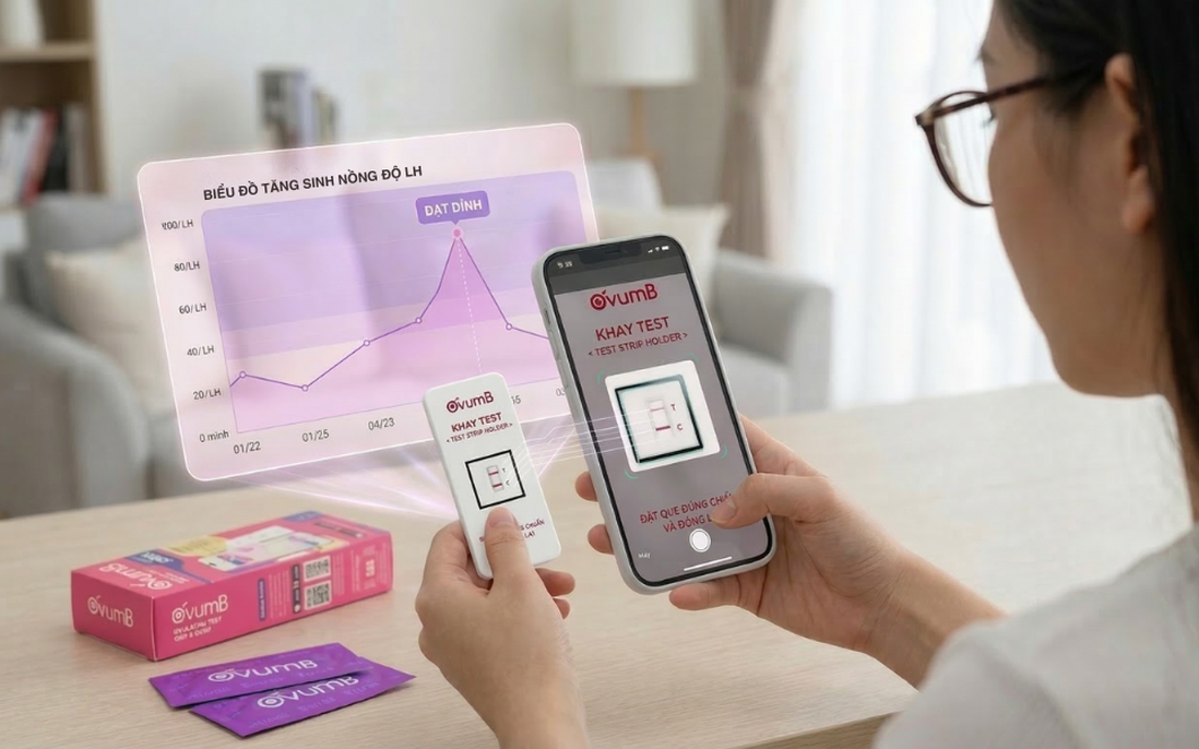 Số hóa hành trình làm mẹ cùng que tính rụng trứng OvumB hiện đại