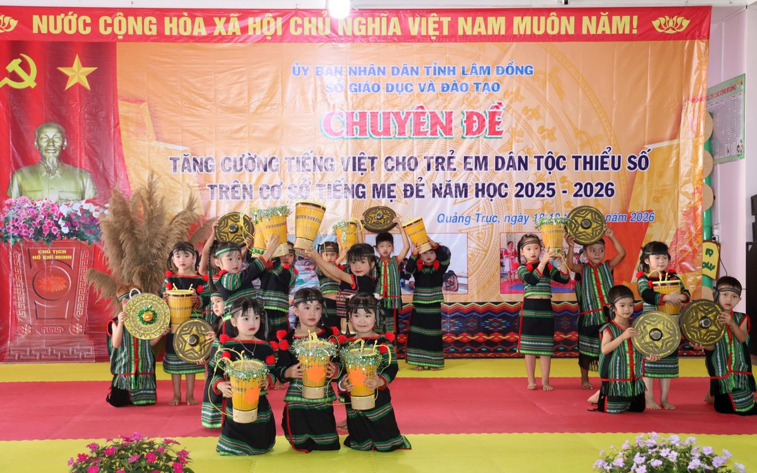 Lâm Đồng: Tăng cường tiếng Việt cho trẻ em dân tộc thiểu số trên cơ sở tiếng mẹ đẻ