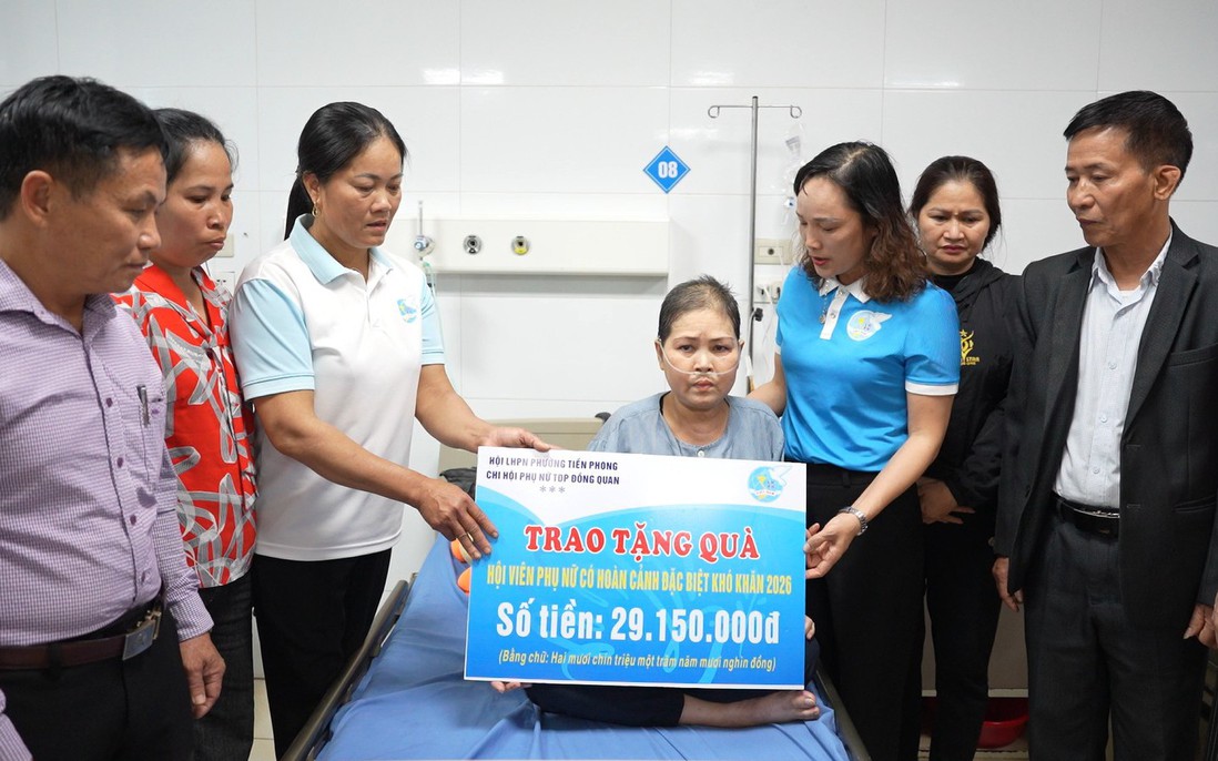 Bắc Ninh: Trao tặng gần 30 triệu đồng cho hội viên phụ nữ mắc bệnh hiểm nghèo