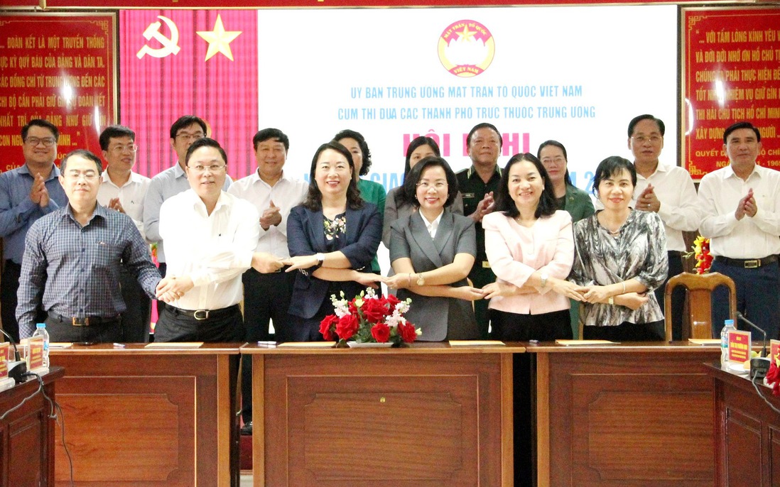 Ký kết giao ước thi đua Mặt trận các thành phố trực thuộc Trung ương năm 2026