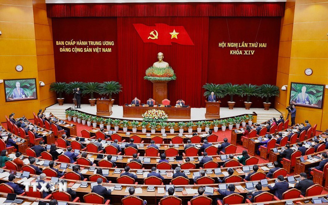 Thông cáo báo chí về ngày làm việc thứ hai Hội nghị Trung ương Đảng khóa XIV