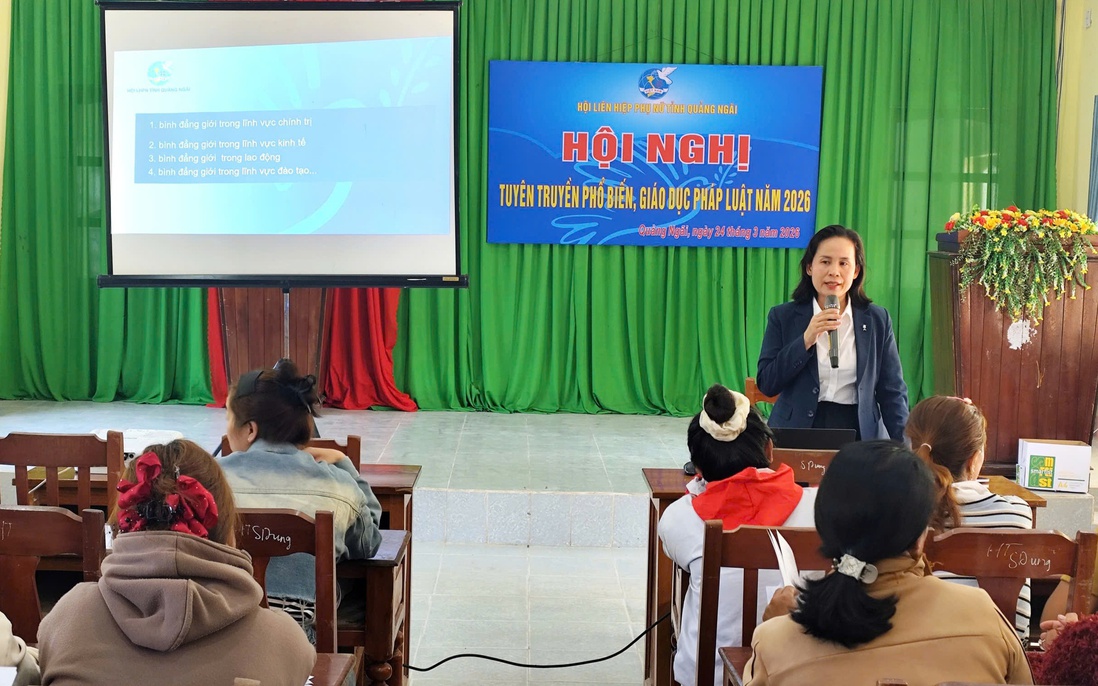 Hội LHPN tỉnh Quảng Ngãi đổi mới hình thức tuyên truyền pháp luật cho hội viên phụ nữ vùng sâu, vùng xa