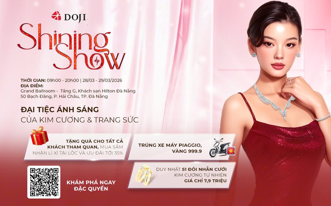 DOJI tung đặc quyền "khủng" tại triển lãm trang sức Shining show Đà Nẵng