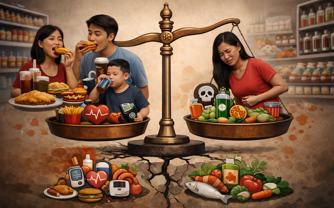 Nguy cơ ngộ độc, rối loạn chuyển hóa từ những bữa ăn tiện lợi