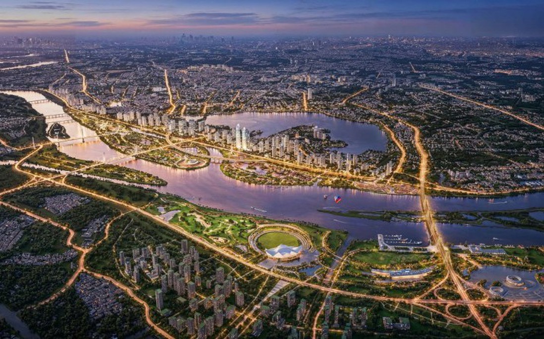 Hà Nội quy hoạch sông Hồng thành trục xanh trung tâm, gắn phân bố dân cư