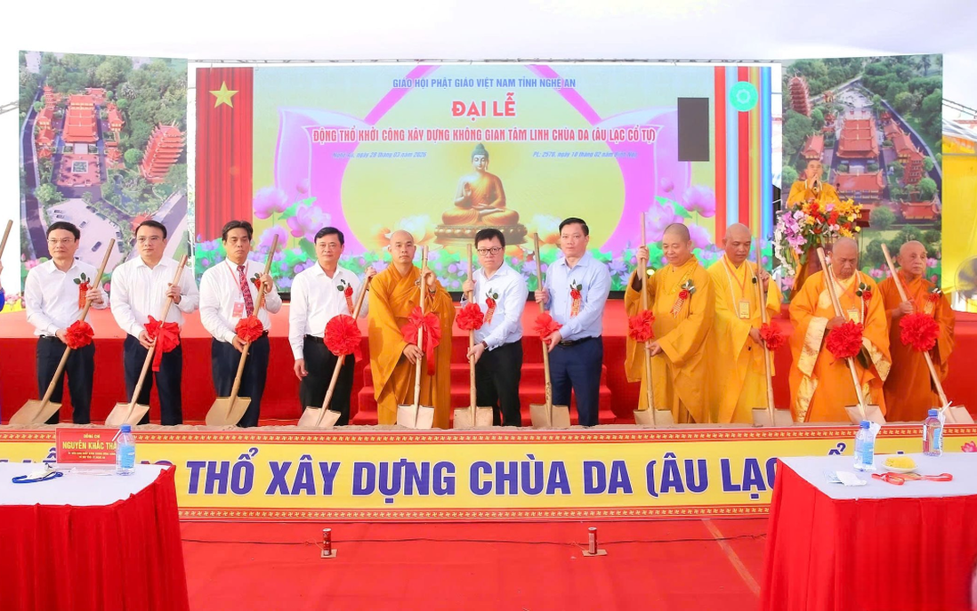 Khởi công xây dựng Chùa Da ở Nghệ An, nơi thờ tự hơn 500 nhà báo - liệt sĩ