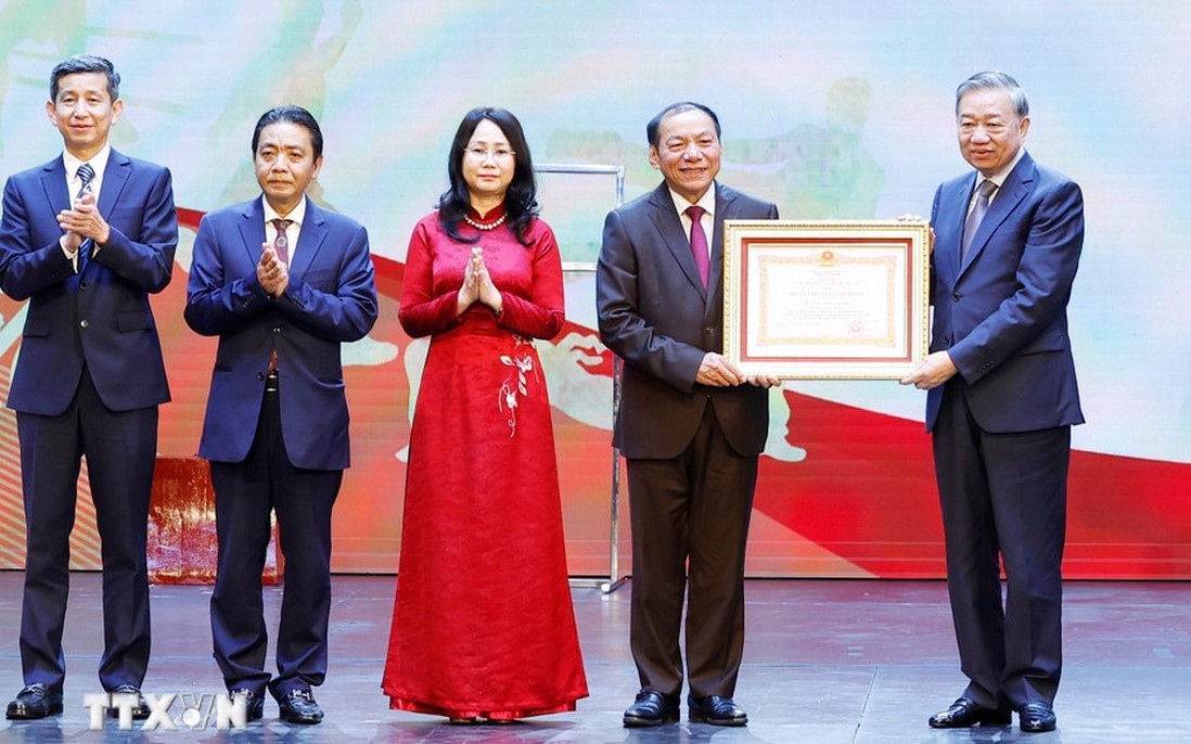 Tổng Bí thư dự Lễ kỷ niệm 80 năm Ngày truyền thống ngành Thể dục Thể thao