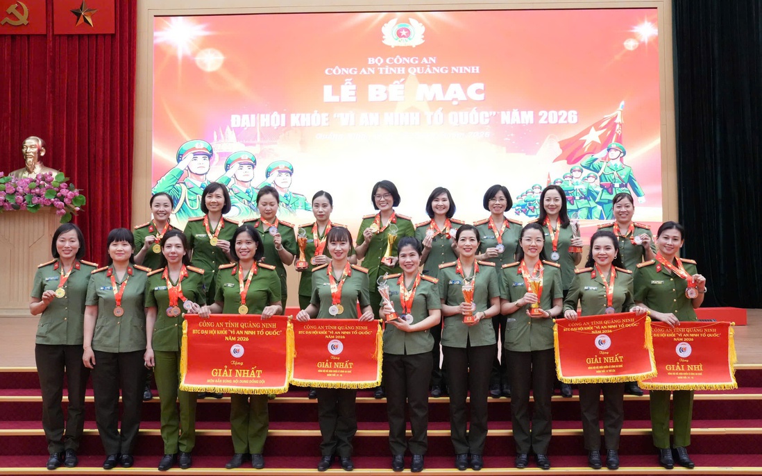 Phụ nữ Công an Quảng Ninh nổi bật tại Đại hội khỏe “Vì an ninh Tổ quốc”
