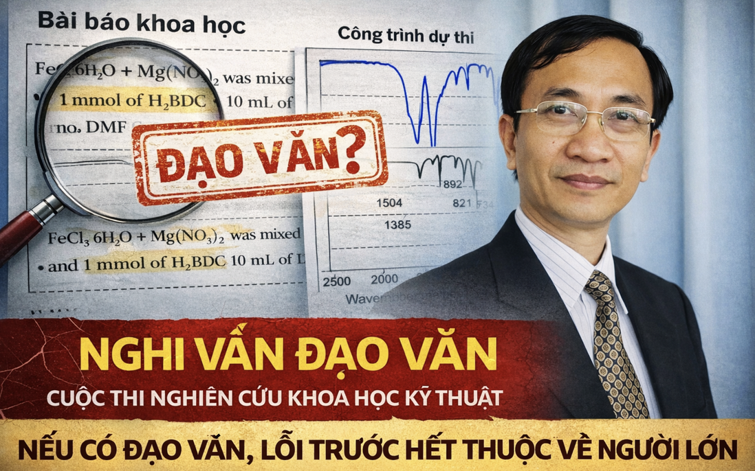 Nếu có đạo văn ở cuộc thi nghiên cứu khoa học kỹ thuật, lỗi thuộc về người lớn