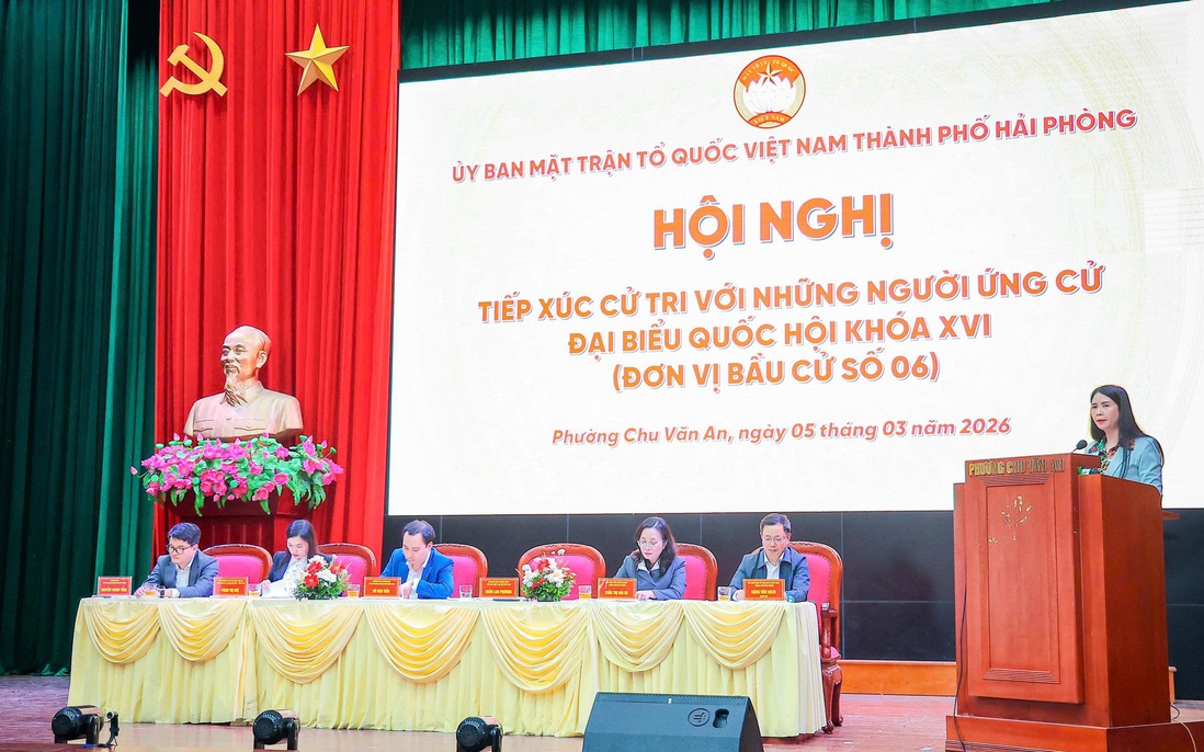 Ứng cử viên Đại biểu Quốc hội khóa XVI tại Hải Phòng: Cam kết "nghe dân nói, nói dân tin"