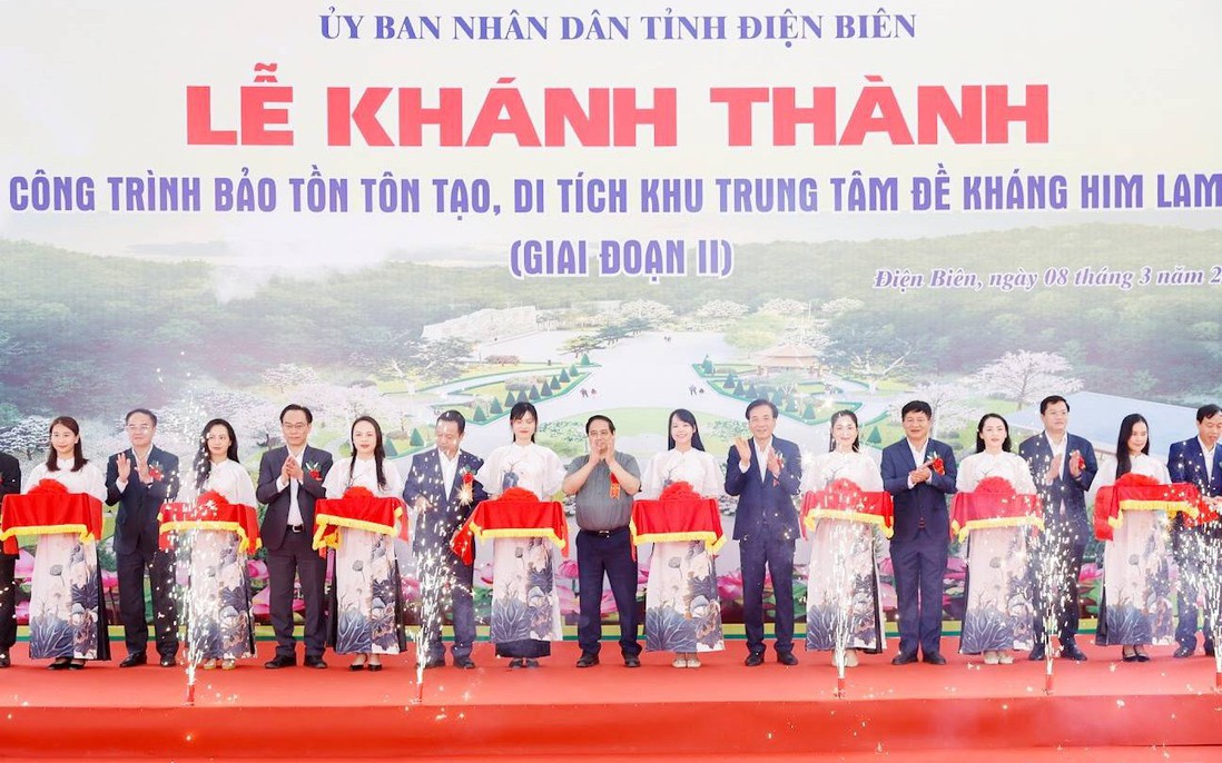 Thủ tướng Phạm Minh Chính dự lễ khánh thành dự án bảo tồn, tôn tạo di tích Him Lam