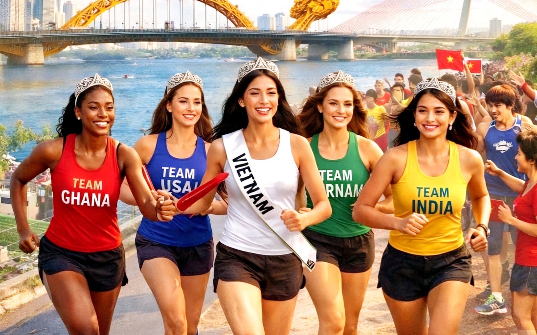 Người đẹp quốc tế tham gia chạy tiếp sức tại Miss Heritage Global Relay Run 2026