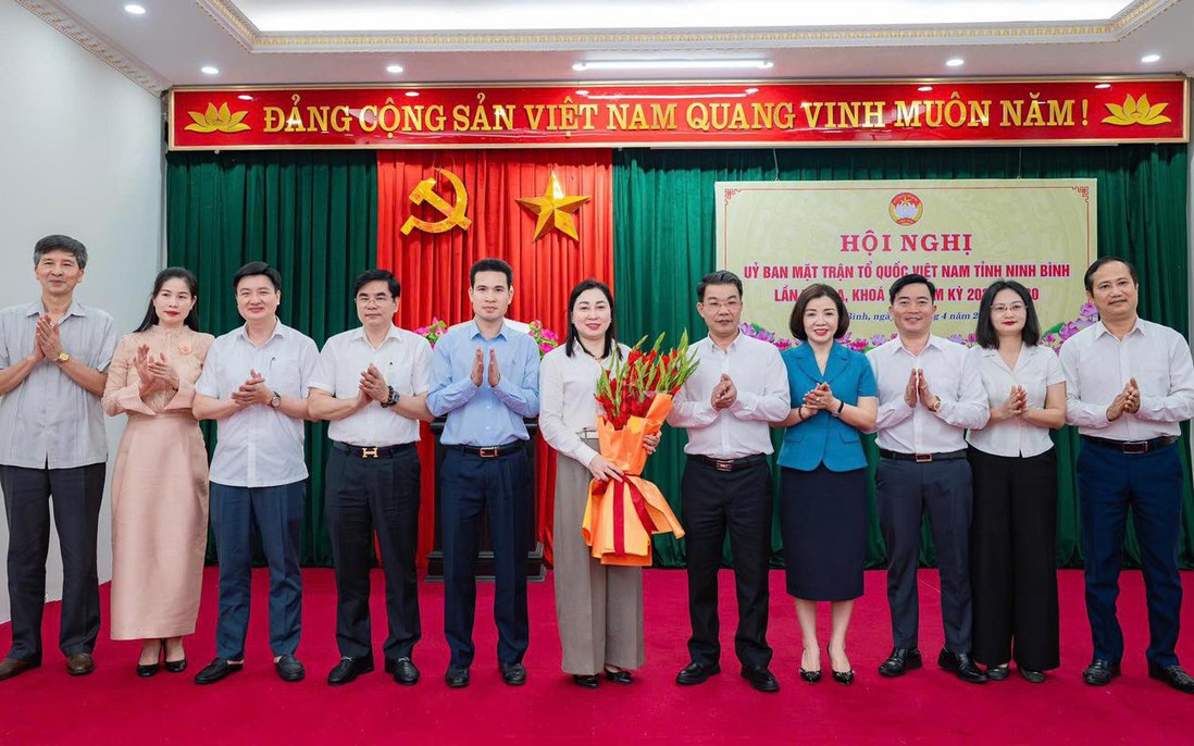 Bà Đinh Thị Lụa giữ chức Chủ tịch Ủy ban MTTQ Việt Nam tỉnh Ninh Bình
