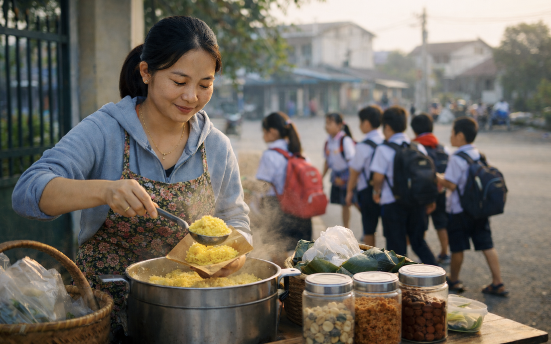 Lời giải bài toán việc làm của bà mẹ 2 con