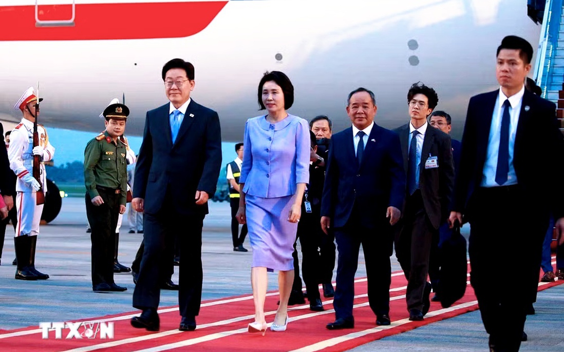 Tổng thống Hàn Quốc Lee Jae Myung và Phu nhân thăm cấp Nhà nước tới Việt Nam