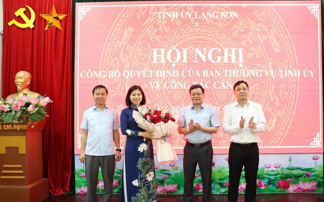 Bà Hoàng Minh Thảo giữ chức Phó Trưởng ban Tuyên giáo và Dân vận Tỉnh ủy Lạng Sơn