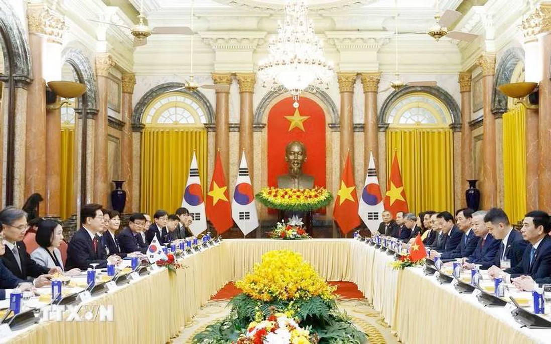 Lễ trao các văn kiện hợp tác giữa Việt Nam-Hàn Quốc