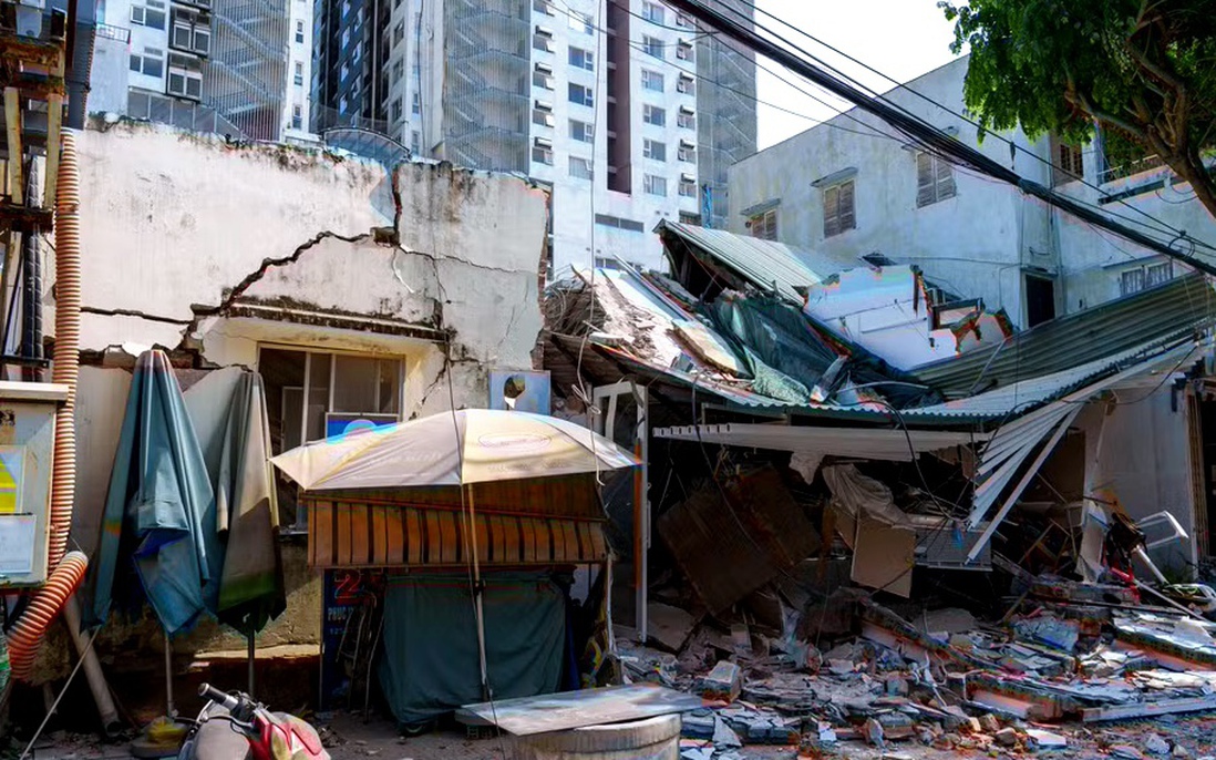 Công an Đà Nẵng vào cuộc điều tra vụ tháo dỡ công trình gây sập và hư hỏng nhiều nhà dân