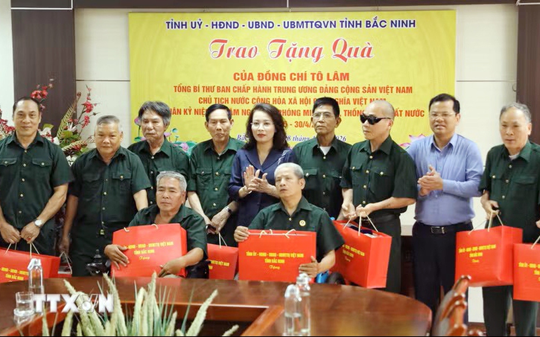 Bắc Ninh, Phú Thọ trao quà của Tổng Bí thư, Chủ tịch nước tới thương, bệnh binh
