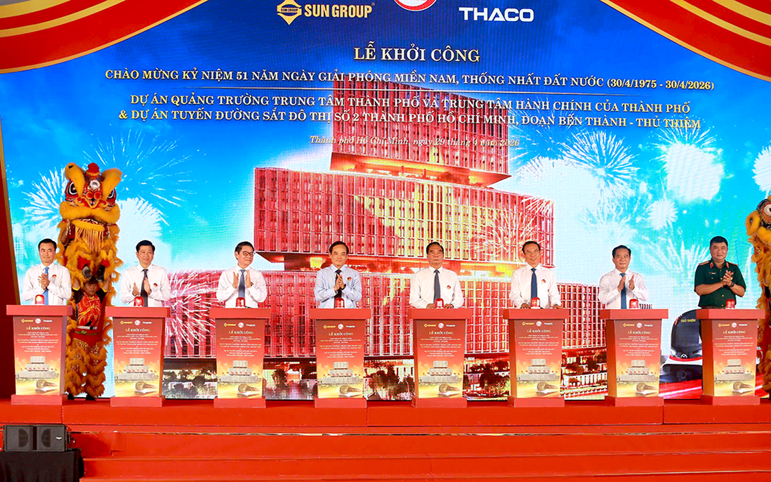 TPHCM đồng loạt khởi công 4 siêu dự án hạ tầng và cảng Cần Giờ