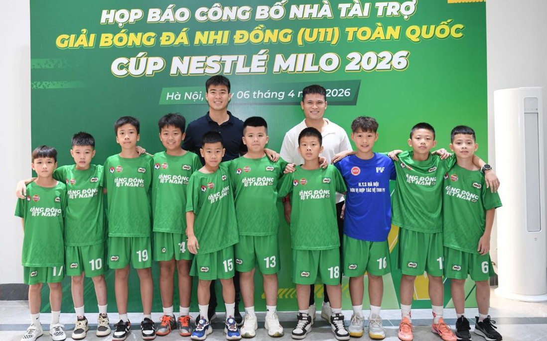 Nestlé MILO tiếp tục đồng hành cùng Giải Bóng đá Nhi đồng toàn quốc 2026