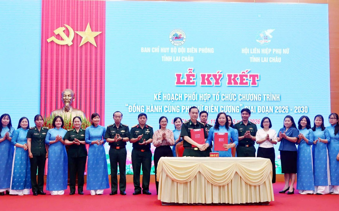 Lai Châu: Ký kết Chương trình “Đồng hành cùng Phụ nữ biên cương” giai đoạn 2026 - 2030