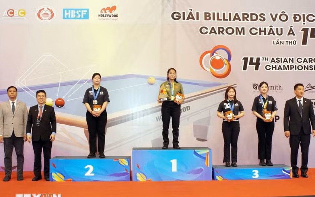Nữ cơ thủ Yến Sinh vô địch châu Á, làm nên lịch sử cho billiards Việt Nam
