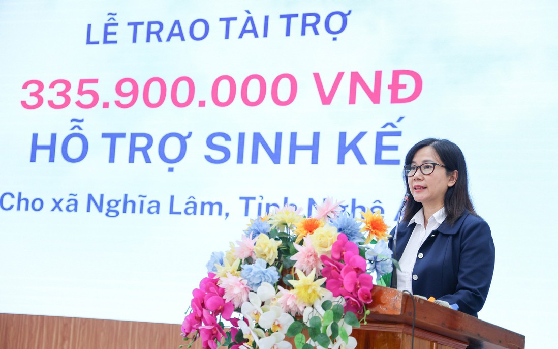 Quỹ Vì Tầm Vóc Việt hỗ trợ vốn vay sinh kế cho phụ nữ có hoàn cảnh khó khăn tại Nghệ An
