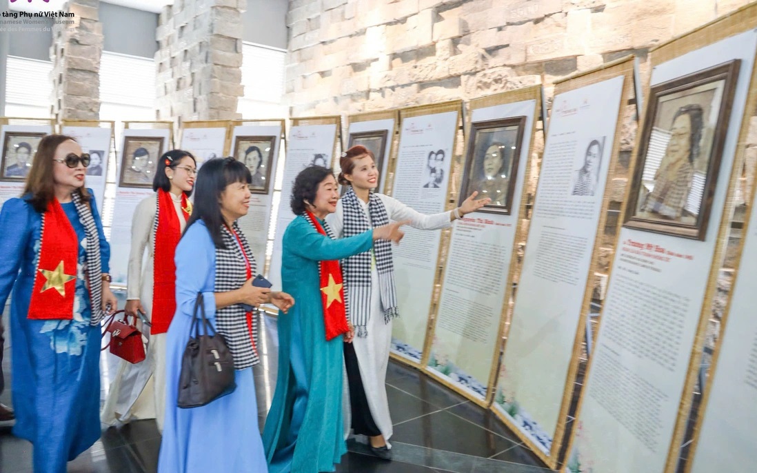 The exhibition 'Lotus in Stone' celebrates the spirit and beauty of Vietnamese women
