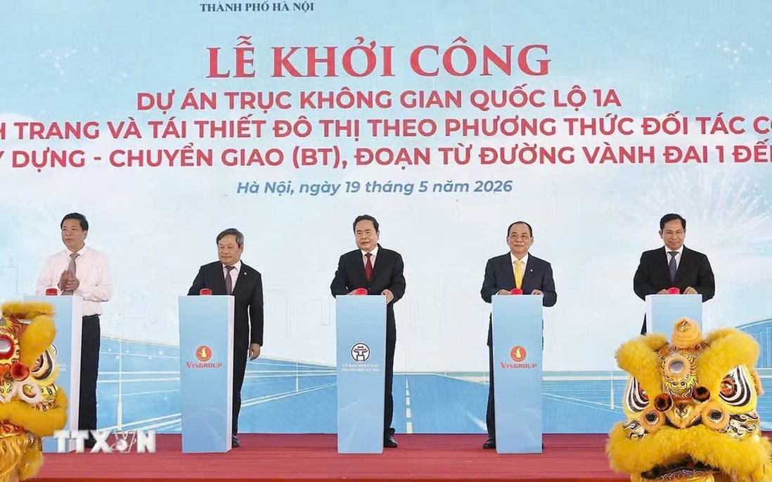 Khởi công đại dự án Quốc lộ 1A quy mô 16 làn xe qua Hà Nội