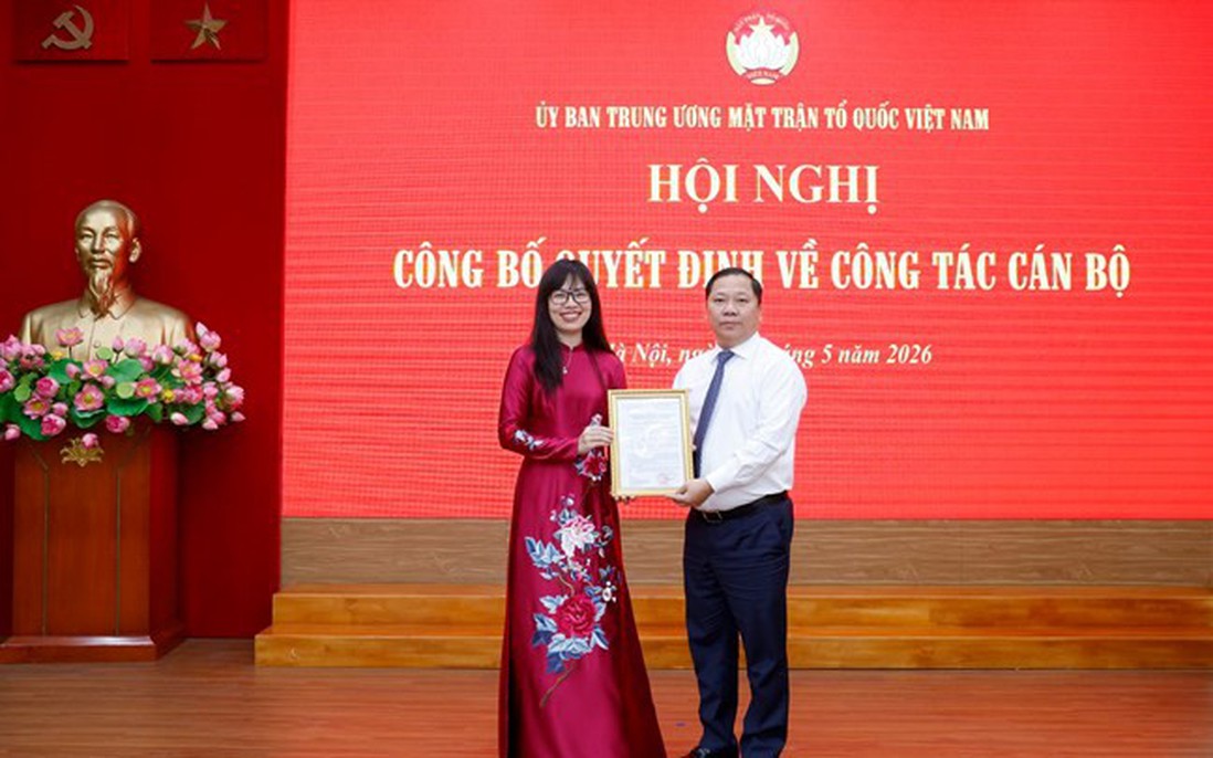 Đồng chí Mai Phương Thảo được bổ nhiệm làm Trợ lý Chủ tịch Ủy ban Trung ương MTTQ Việt Nam Bùi Thị Minh Hoài