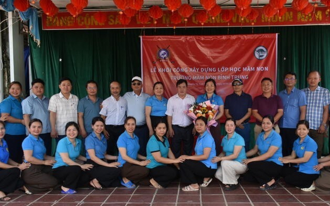 European Overseas Vietnamese build classroom for disadvantaged children in Thai Nguyen
