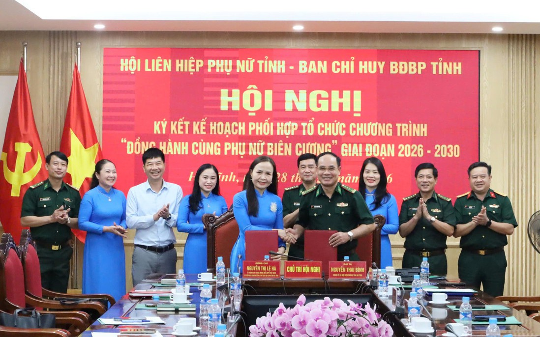 Hà Tĩnh ký kết chương trình "Đồng hành cùng phụ nữ biên cương" giai đoạn 2026-2030